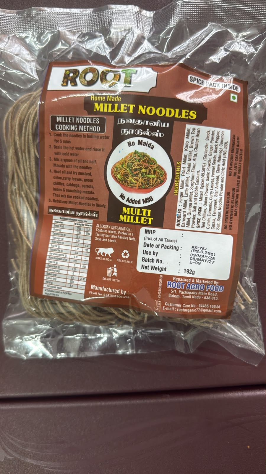Multi Millet Noodles